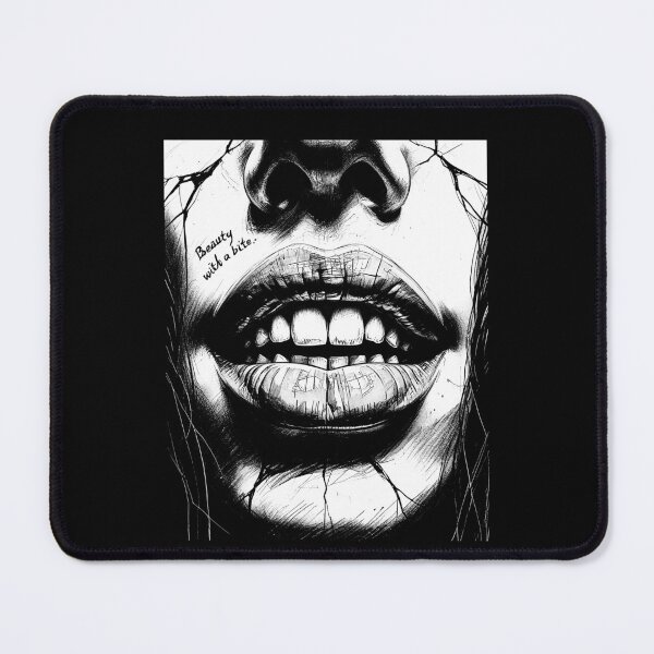 Item preview, Beauty with a Bite - Seductive Ink Illustration designed and sold by 442workshop.