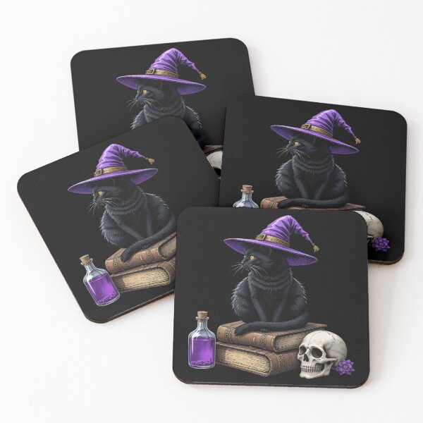 Item preview, Wizard Hat Black Cat on a Books  designed and sold by FieldScent.