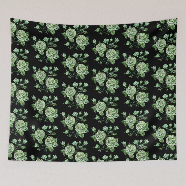 Item preview, Green Rose Embroidery designed and sold by AlchemyColor.