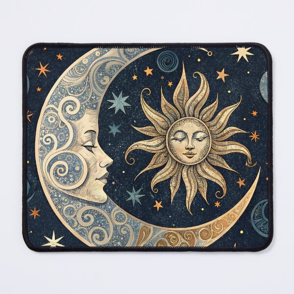 Item preview, mystic sun and moon designed and sold by 1081900shop.