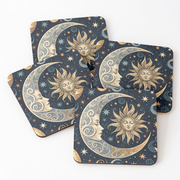 Item preview, mystic sun and moon designed and sold by 1081900shop.