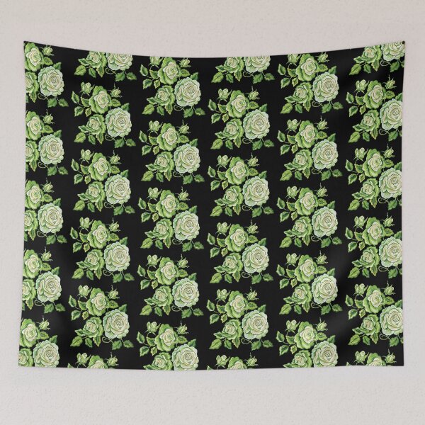Item preview, Green Rose Embroidery designed and sold by AlchemyColor.