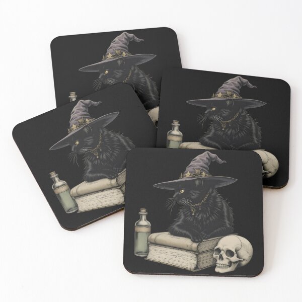 Item preview, Wizard Hat Black Cat on a Books  designed and sold by FieldScent.
