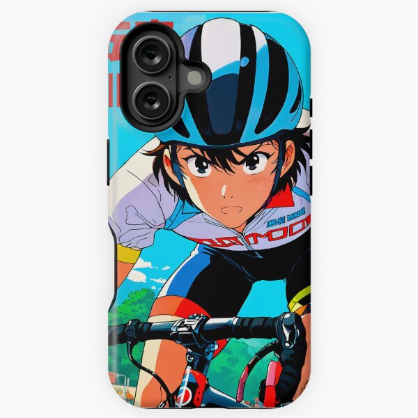 Aperçu de l'œuvre Joli design japonais de sport rétro de cyclisme animé créée et vendue par Kiranimeverse.