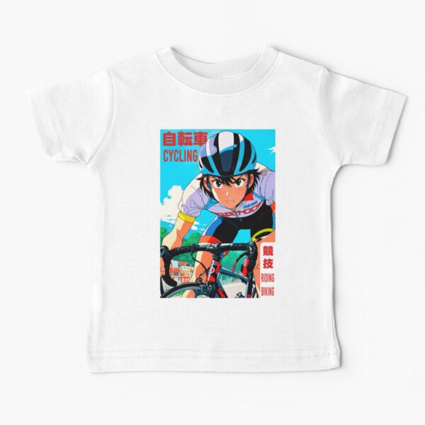 Vista previa del artículo con la obra «Ciclismo Arte Anime Retro Deportivo Cycling Design 80s», diseñado y vendido por Kiranimeverse.