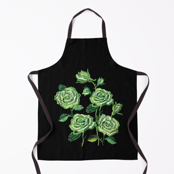 Item preview, Green Rose Embroidery designed and sold by AlchemyColor.