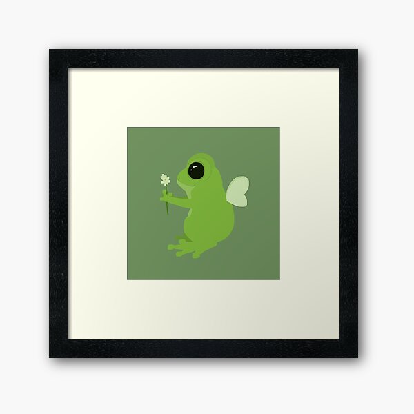 Item preview, Fairy Frog Holding a Flower designed and sold by Helaia.
