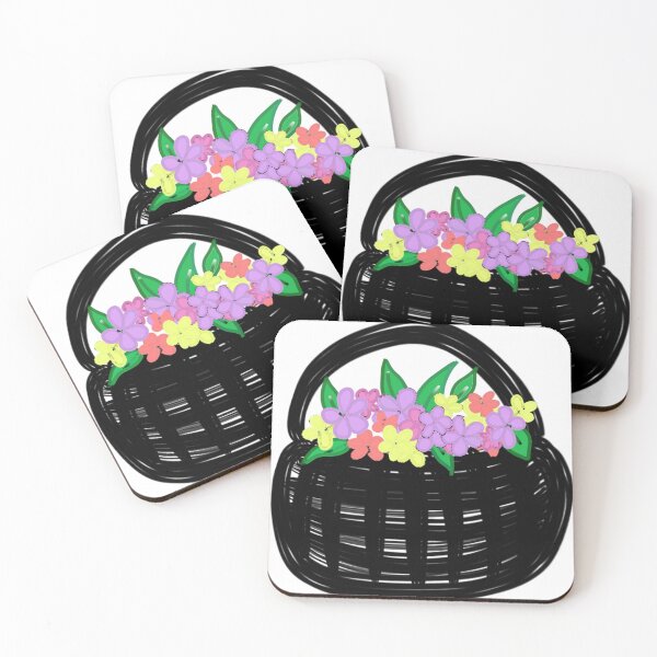 Aperçu de l'œuvre Un panier rempli de fleurs colorées créée et vendue par Art by Tualeg.