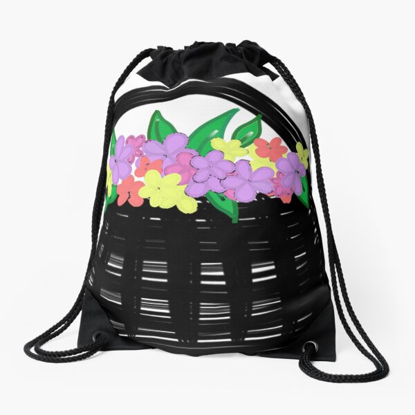 Aperçu de l'œuvre Un panier rempli de fleurs colorées créée et vendue par Art by Tualeg.