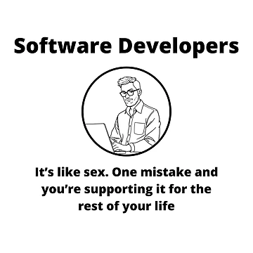 Artwork thumbnail, Software Developer - One Mistake by PunAtWork