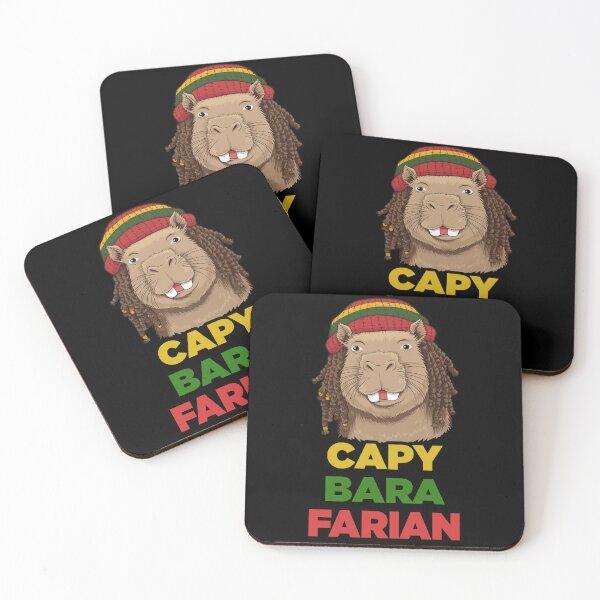 Item preview, Capybarafarian, funny capybara rastafarian designed and sold by SubtleSplit.