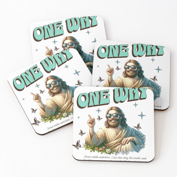 Item preview, One Way, Groovy Jesus designed and sold by Sherry Scott Designs.