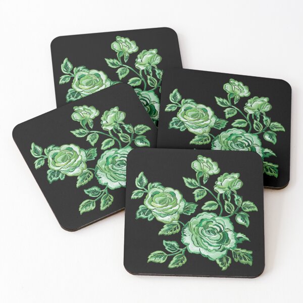 Item preview, Green Rose Embroidery designed and sold by AlchemyColor.