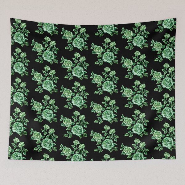 Item preview, Green Rose Embroidery designed and sold by AlchemyColor.