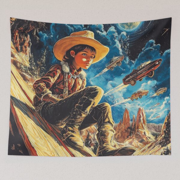 Item preview, Cosmic Cowboy Dreamscape designed and sold by SteadyRolling.
