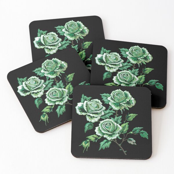 Item preview, Green Rose Embroidery designed and sold by AlchemyColor.