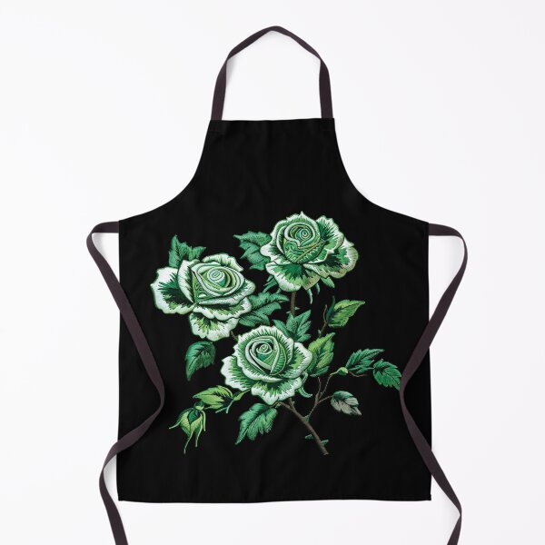 Item preview, Green Rose Embroidery designed and sold by AlchemyColor.