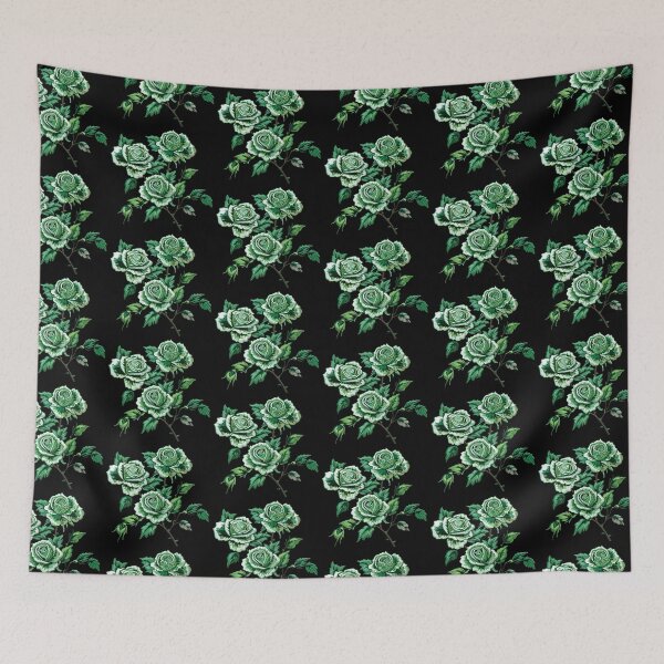 Item preview, Green Rose Embroidery designed and sold by AlchemyColor.