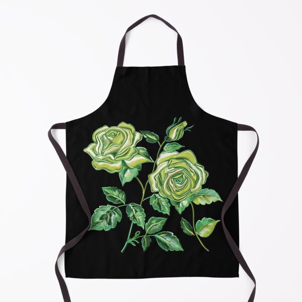 Item preview, Green Rose Embroidery designed and sold by AlchemyColor.