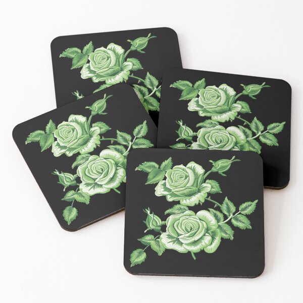 Item preview, Green Rose Embroidery designed and sold by AlchemyColor.