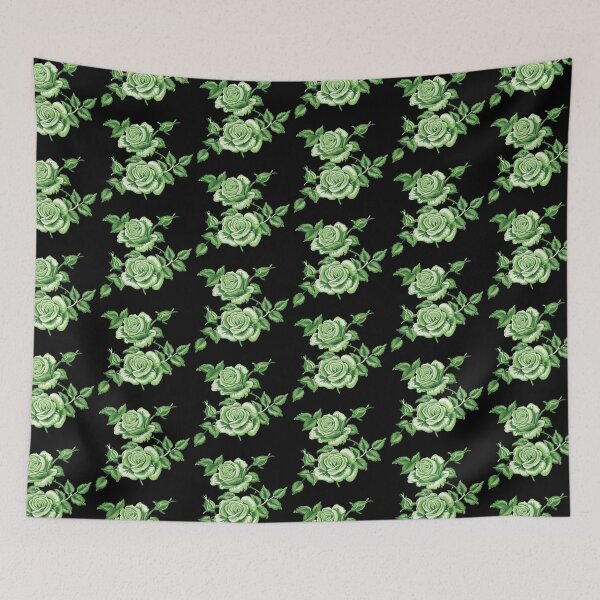 Item preview, Green Rose Embroidery designed and sold by AlchemyColor.