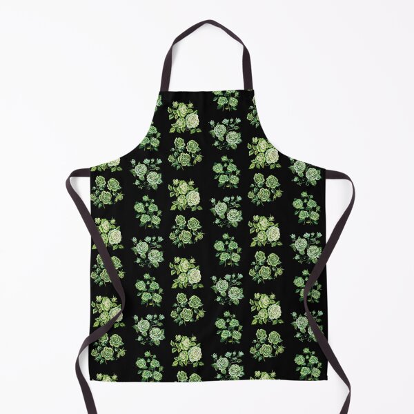 Item preview, Green Rose Embroidery Seamless Pattern designed and sold by AlchemyColor.