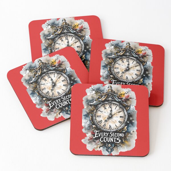 Item preview,  Every Second Counts – Gothic Clock Inspirational Art designed and sold by Thread-Verse.