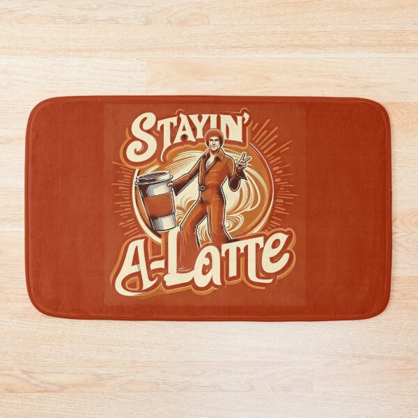 Item preview,  Stayin’ A-Latte – Retro Disco Coffee Vibes designed and sold by Divine Lens Art.