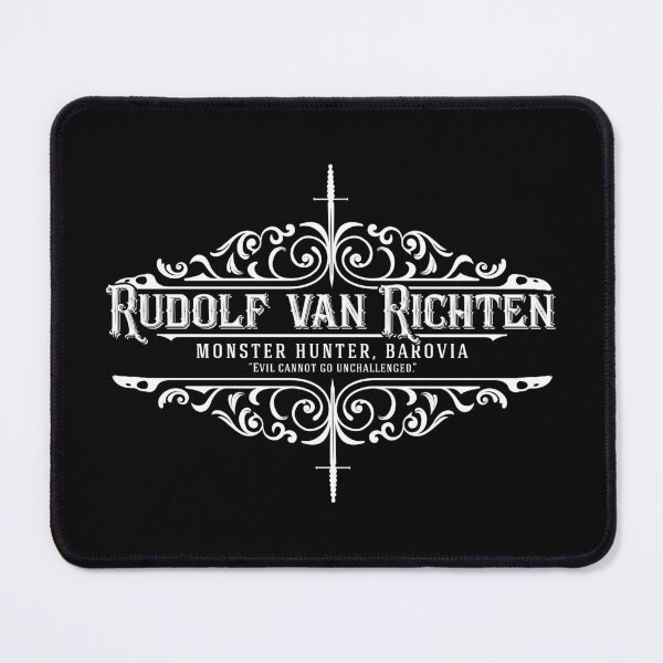 Item preview, Curse of Strahd: Rudolph van Richten (monochrome) designed and sold by firlachieldraws.