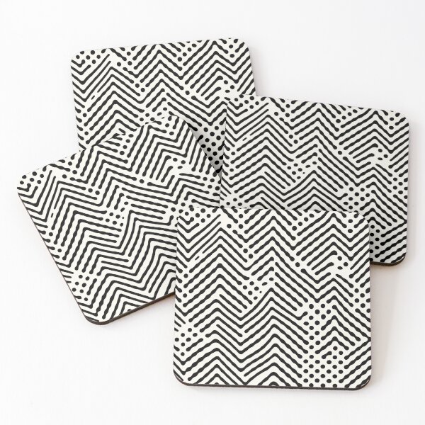 Item preview, Bold Black and White Abstract Geometric Pattern designed and sold by ArtSE46.