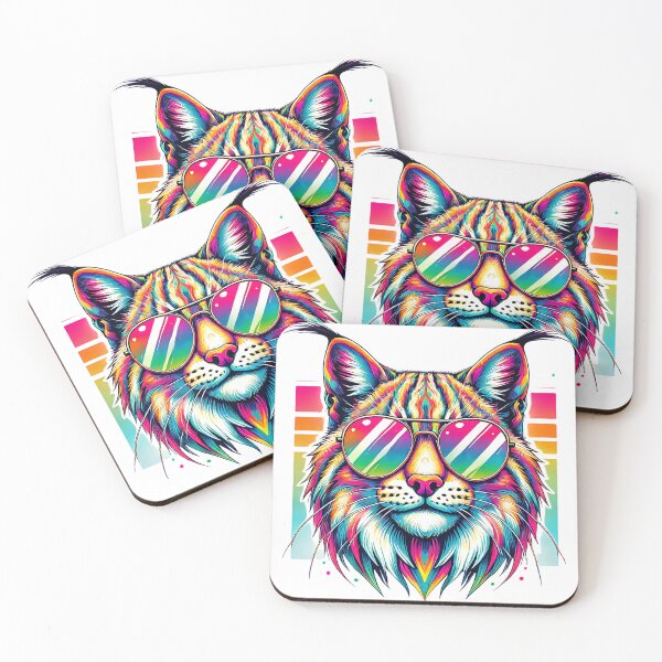 Item preview, Psychedelic Lynx| Colourfull Cool Wild çCat Design designed and sold by Shamrocx.