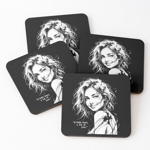 Item preview, A Little Chaos, A Lot of Love - Expressive Ink Art designed and sold by 442workshop.