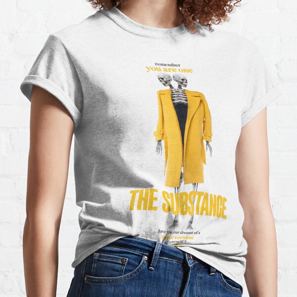Item preview, The Substance trench coat - Light T-shirt designed and sold by CineFeelDesign.