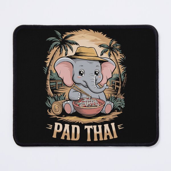 Item preview, Cute Thailand Elephant Loves Pad Thai designed and sold by SubtleSplit.