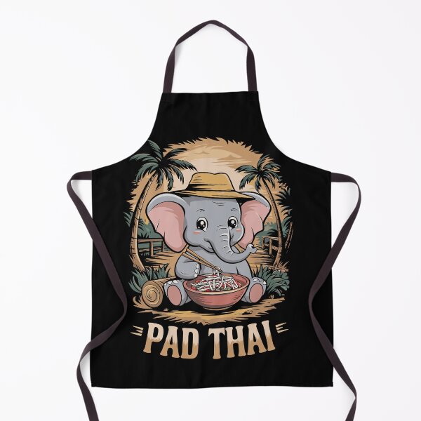 Item preview, Cute Thailand Elephant Loves Pad Thai designed and sold by SubtleSplit.