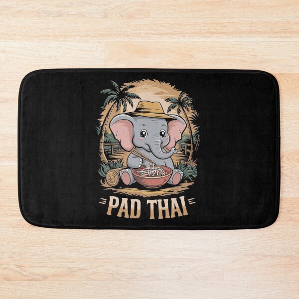 Item preview, Cute Thailand Elephant Loves Pad Thai designed and sold by SubtleSplit.