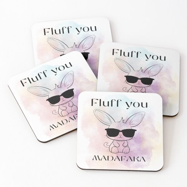 Item preview, Fluff you madafaka cool bunny designed and sold by LiskoDesign.