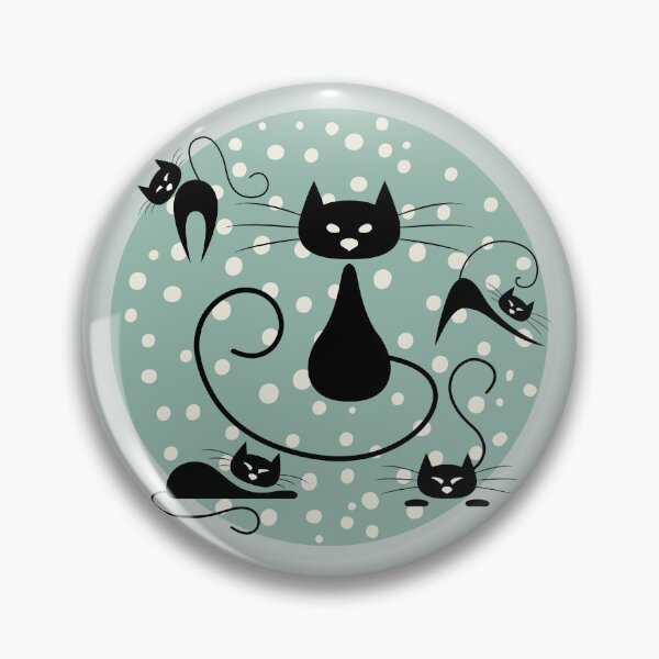 Item preview, Gatitos de lunares designed and sold by TurquoiseBird.
