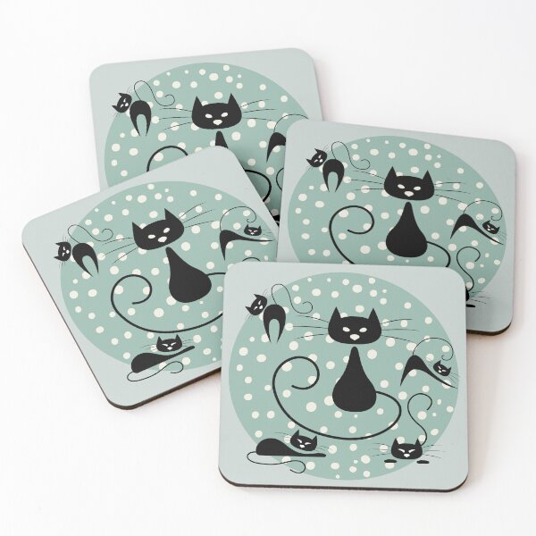 Item preview, Polka Dot Kitties designed and sold by TurquoiseBird.