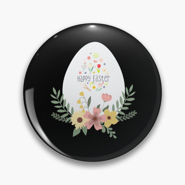 Item preview, Happy Easter - Easter Egg With Flowers designed and sold by made4noise.
