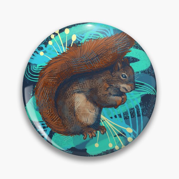 Item preview, Squirrel Maximalist Illustration designed and sold by Free-Spirit-Meg.