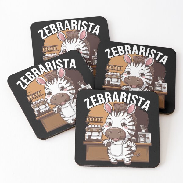 Item preview, Zebrarista Zebra Barista for coffee lovers designed and sold by SubtleSplit.