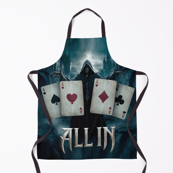Item preview, All In - Poker Fantasy Dark Ace Cards Design designed and sold by Tamarage.