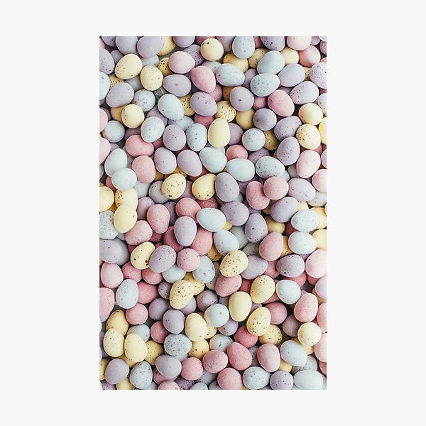 Item preview, Pastel Easter Candy Eggs: Speckled Delights for Festive Fun designed and sold by PygmyTitan Photo.