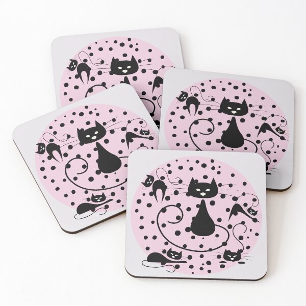Item preview, Polka Dot Kitties designed and sold by TurquoiseBird.
