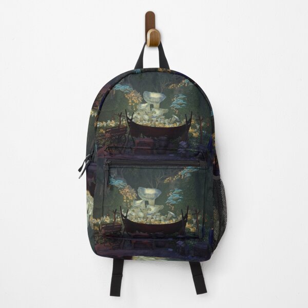 Item preview, Avowed Video Game Living Landscape Edit 3 Nightime Camp designed and sold by PatrickSteel.