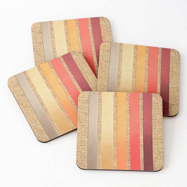 Item preview, Burlap Overlaid with Multicolored Ribbons designed and sold by CountyKent.