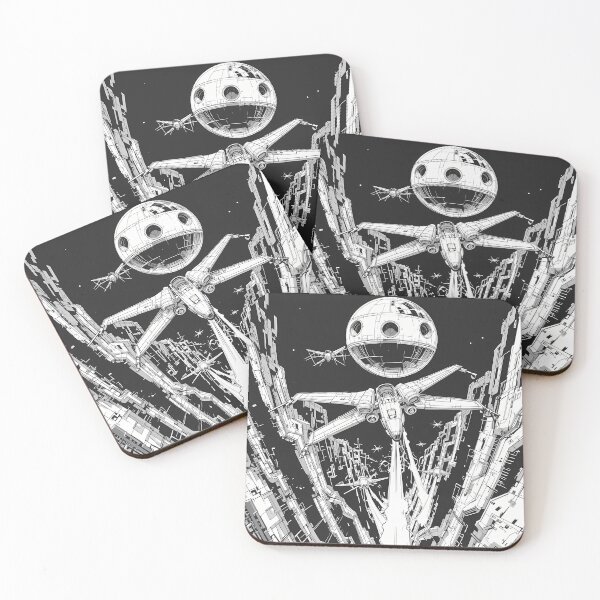 Item preview, Art Black White Aircraft Space Ship Star Wars  designed and sold by ART ATTACK ZONE.