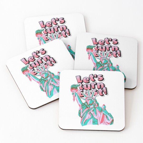 Item preview, Let's Turn East Liberty In Pink And Turquoise designed and sold by SplashTastic.