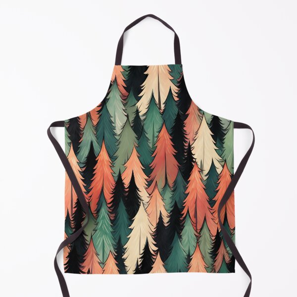 Item preview, Trees, firs, repeating pattern, Christmas, winter, winter holidays, pine trees, forest, mountain designed and sold by Collagedream.